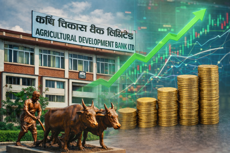 कृषि विकास बैंकको दोस्रो त्रैमासिक नतिजा: ७० करोड ७४ लाख रुपैयाँ नाफा