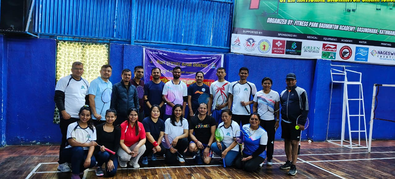 नेपाल दूरसञ्चार कम्पनीको २२औँ वार्षिकोत्सव अवसरमा ब्याडमिन्टन डबल प्रतियोगिता सम्पन्न